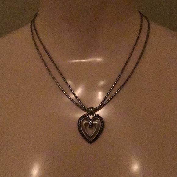 Brighton Jewelry - Brighton Heart Necklace Silver Tone
